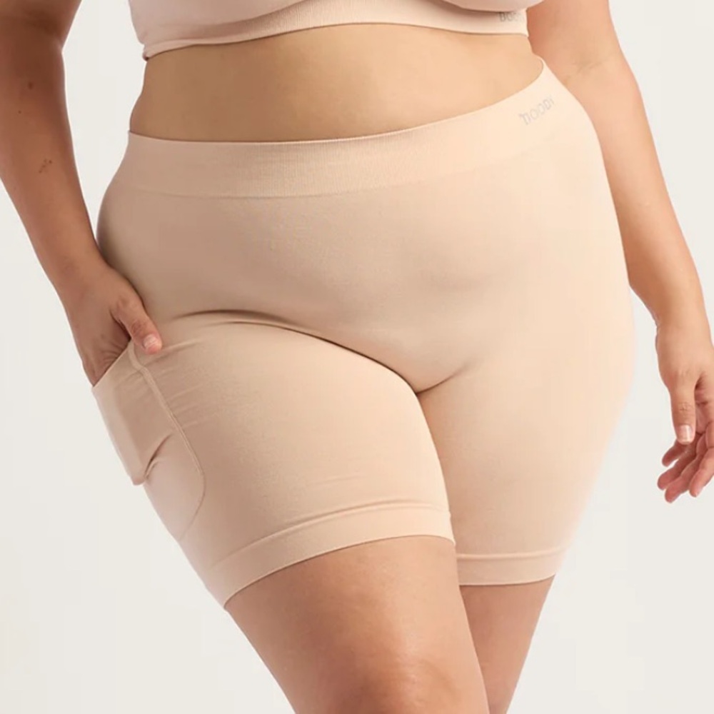 BOODY Seam-free Undershort with Pocket 6” Inseam NWT